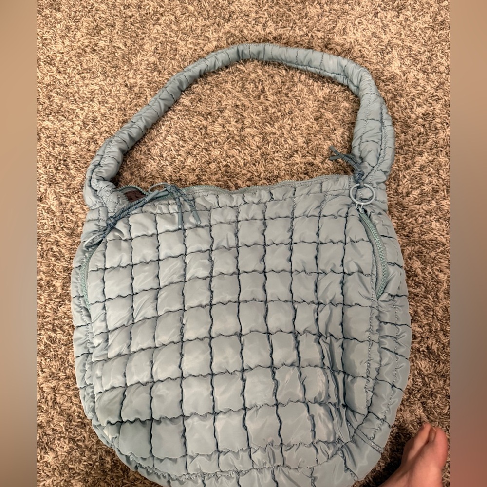 Quilted Blue Women's Bag